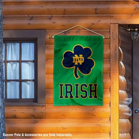 Notre Dame Fighting Irish Shamrock House Flag - State Street Products