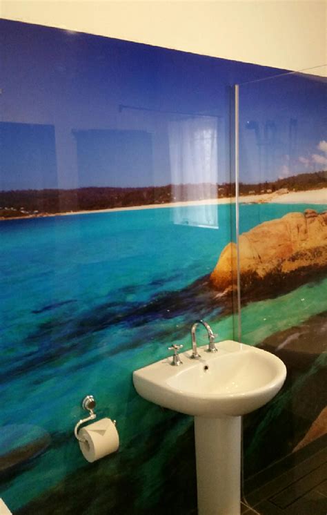 Stunning massive #printedsplashback is adorning our Adelaide clients #bathroom & #shower wall. A ...