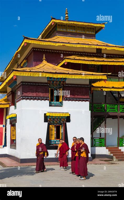 India, Sikkim, Gangtok, Enchey monastery Stock Photo - Alamy