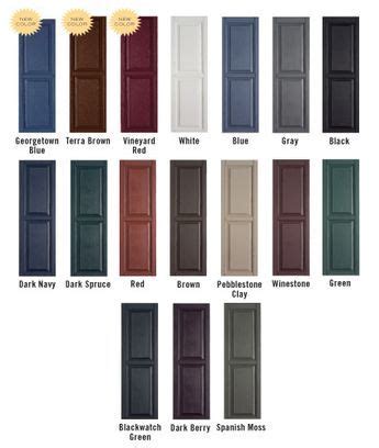 Mid America Shutters Color Chart