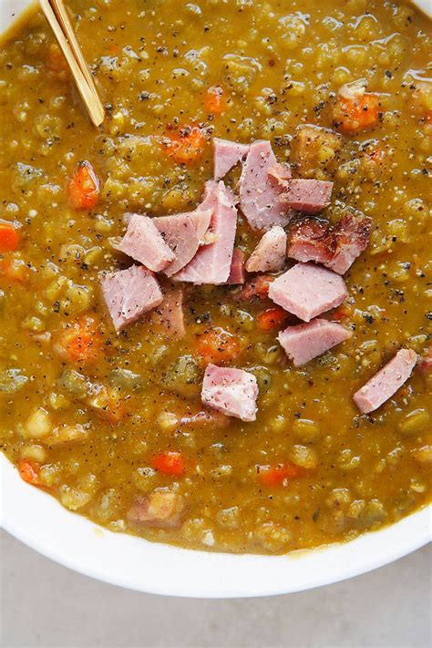 Split Pea Soup with Ham (Perfect for Leftover Ham) - Lexi's Clean Kitchen