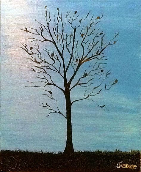 Lonely Tree Painting by John Svedese - Fine Art America