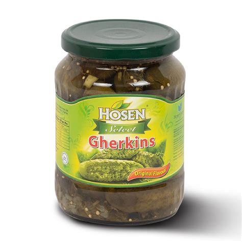 Hosen Pickle Gherkins Cucumber 670gm - Mawola Traders