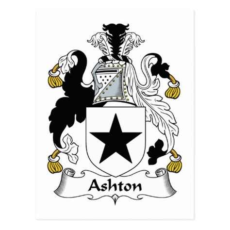 Ashton Family Crest Postcard | Zazzle