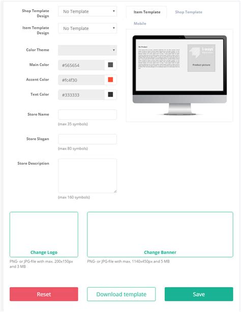 Ebay Template Builder