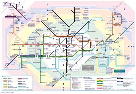London Tube Underground Map