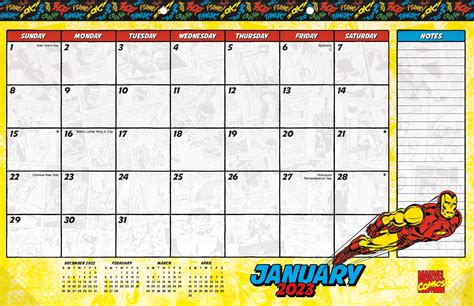 Trends International 2023 Marvel Comics Desk Pad Calendar - Walmart.com