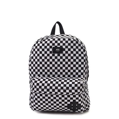 Vans Old Skool Checkerboard Backpack - Black / White | JourneysCanada