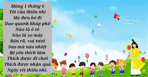 Bài Thơ Ngày Tết Thiếu Nhi Của Bé [Nội Dung, Hình Ảnh]