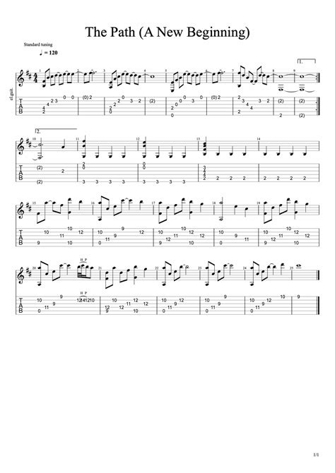 The Last Of Us The Path (A New Beginning) Guitar Tabs | 9to42