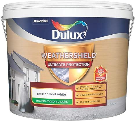 Dulux Weathershield Ultimate Protection Pure Brilliant White Smooth ...