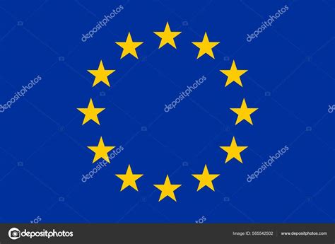 European Union Flag Europe Flag Stars Vector Illustration Stock Vector ...