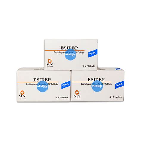 Escitalopram - Esidep 10 mg 28 tablets/box - MEDTIDE Drugstore