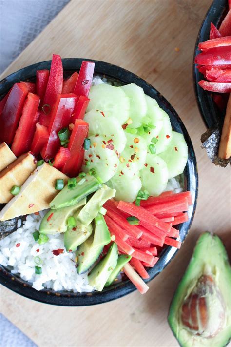 Deconstructed Vegan Sushi Bowl | The Conscientious Eater