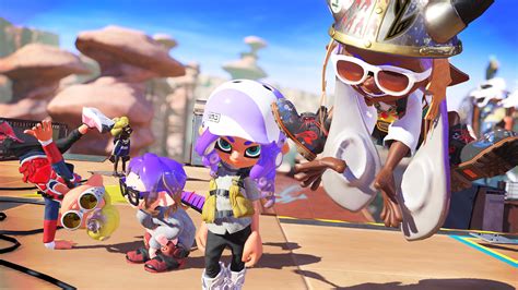 File:S3 first twitter preview - posing Inklings and Octolings.jpg - Inkipedia, the Splatoon wiki