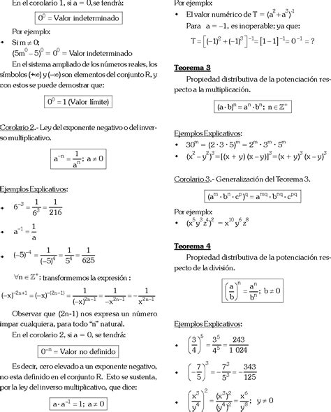 TEORIA DE EXPONENTES EJERCICIOS RESUELTOS PDF