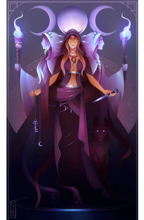 Hecate Greek Mythology by Yliade on DeviantArt | Mitología griega y romana, Ilustraciones ...