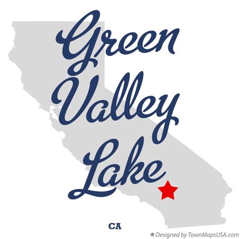 Map of Green Valley Lake, CA, California