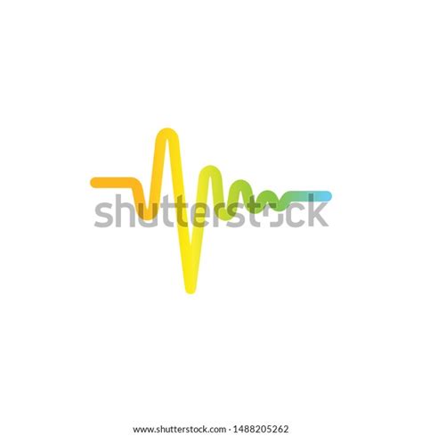 Sound Wave Graphic Design Template Vector Stock Vector (Royalty Free ...