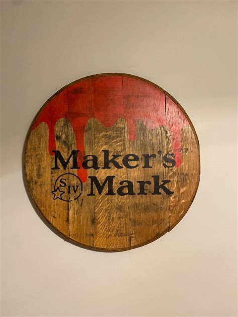 Makers Mark Wax Drip Barrel Head - Etsy