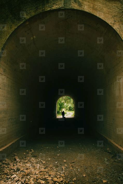 Tunnel in autumn stock photo (130889) - YouWorkForThem