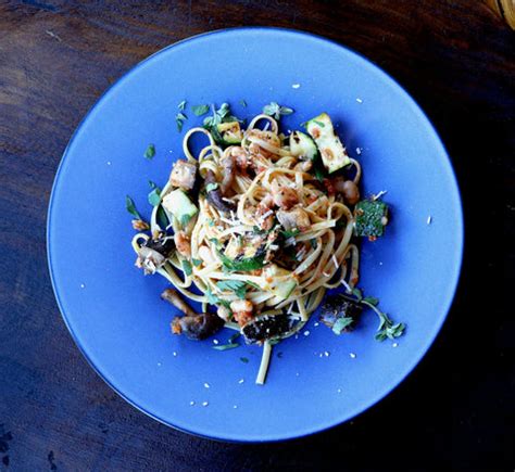 Vegetable Packed Linguine with Savory Provençal Pasta Sauce, Roasted M ...