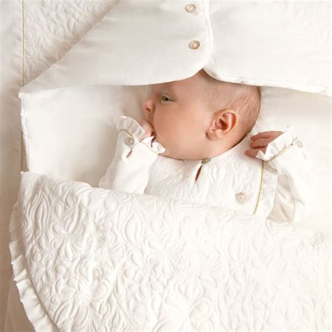 Tartine et Chocolat - Ivory Cotton Babygrow | Childrensalon