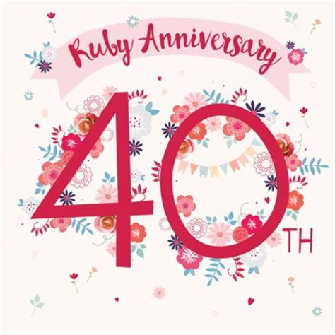 Anniversary Card - Ruby (Your Ruby Anniversary)