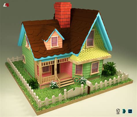 ArtStation - Carl and Ellie's House - "UP"