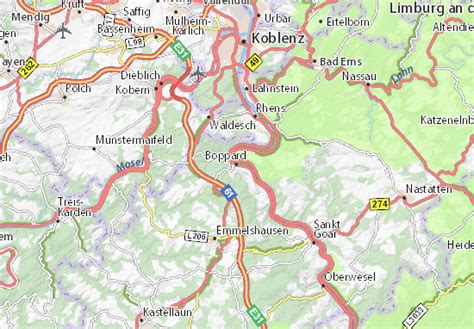 MICHELIN Boppard map - ViaMichelin