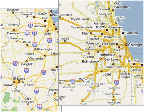 Northern Illinois Map Of Cities