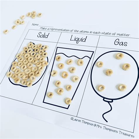 States of Matter - Mrs. Thompson's Treasures | Matter worksheets, States of matter, States of ...