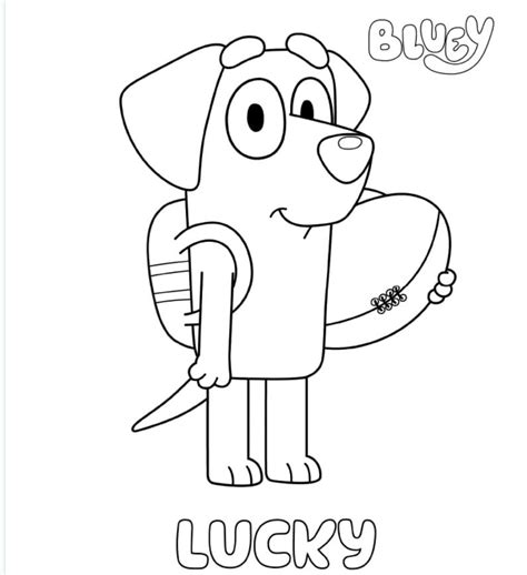 Lucky Coloring Page - Free Printable Coloring Pages