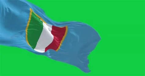 Flag of Scudetto trophy waving isolated ... | Stock Video | Pond5