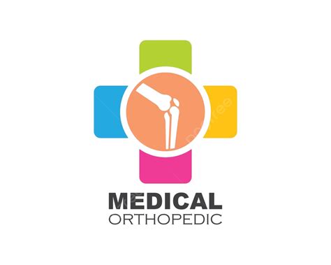 Knee Joint Bone Logo Vector Illustration Femur Pelvic Back Vector ...