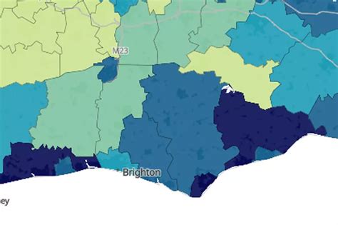 Sussex's most deprived areas laid out in Census map including Brighton, Crawley and Hastings ...