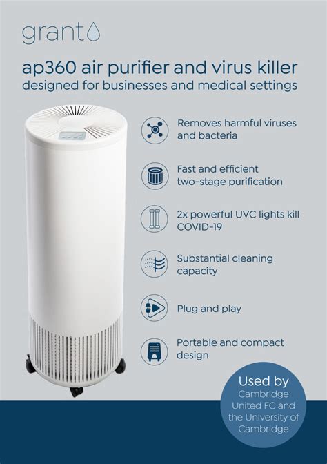 Grant AP360 Powerful Air Purifier | HCE