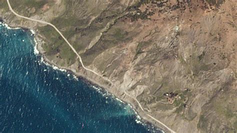 Big Sur landslide on Highway 1: Satellite photos before and after - Curbed SF