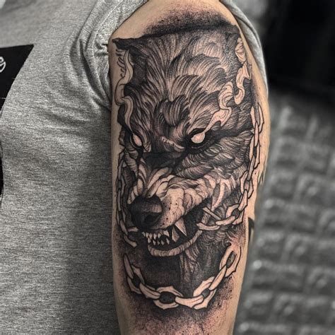 Wolf Tattoo Shoulder, Wolf Tattoo Sleeve, Chest Tattoo, Sleeve Tattoos ...