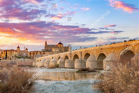 Sunset Puente Romano Roman Bridge Over Editorial Stock Photo - Stock Image | Shutterstock