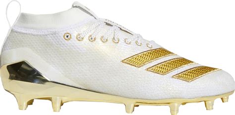 adidas Adizero 8.0 Cleat Cloud White Gold Metallic - EE7283