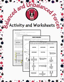 Unbalanced and Balanced Forces Activity/Worksheet Middle School | TpT