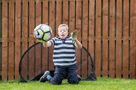 Boy with cerebral palsy - Stock Image - C038/2368 - Science Photo Library