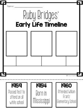 Ruby Bridges Facts and Timelines by Kristen Sullins | TPT