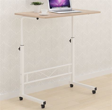 Adjustable Sofa Bed Side Table Laptop Computer Desk | Metal furniture design, White side tables ...
