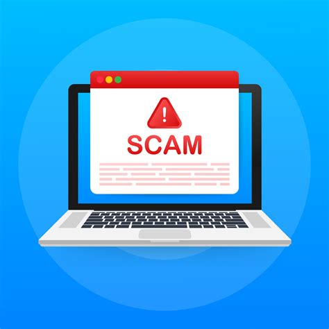 Scam alert. Hacker attack and web security vector concept, phishing ...