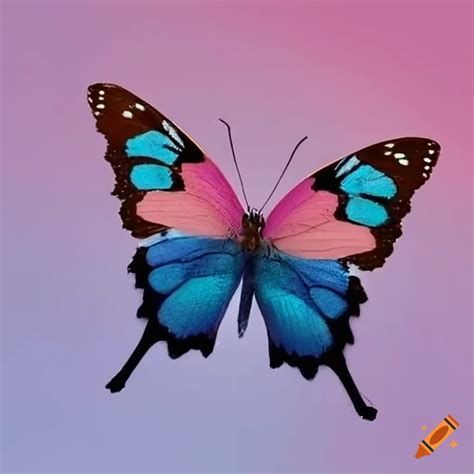 Butterflies in transgender flag colors