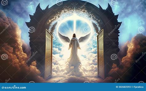 Illustration Stairs To Heaven with Angel Suitable As Background Stock Illustration ...