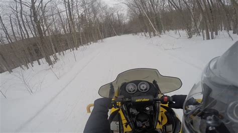 Snowmobiling in Vermont - YouTube