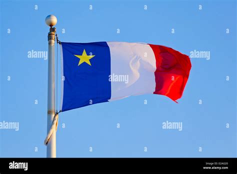 Canada new brunswick acadian flag hi-res stock photography and images - Alamy